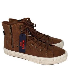 LEVI’S Sneakers Shoes NWT High Top Brown Comfort Size 9